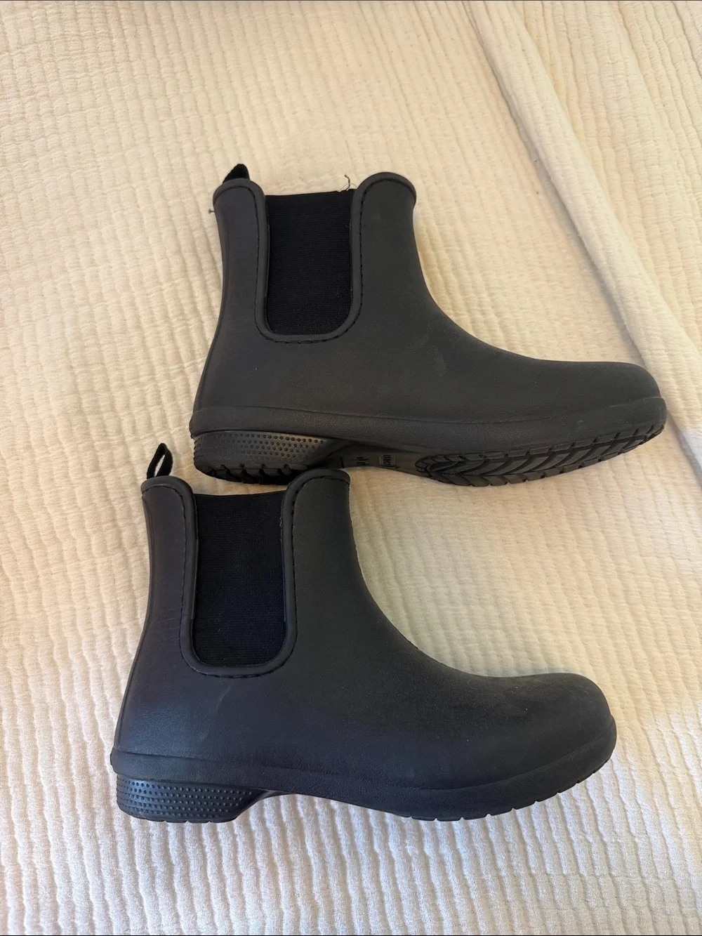 Black Chelsea Rain Boots
